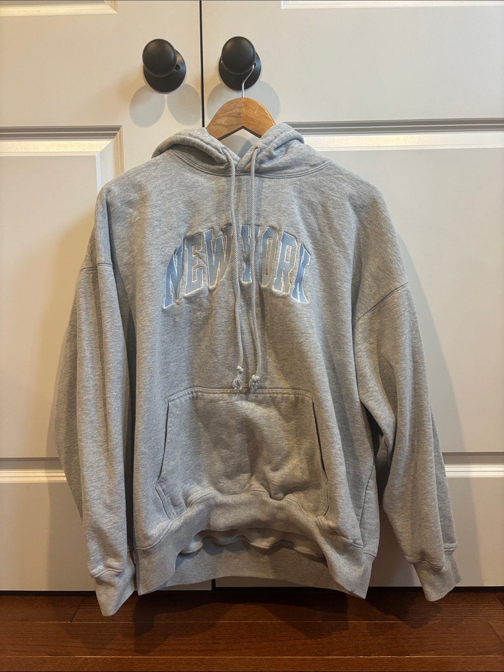 PacSun Grey 'New York' Pullover Hoodie